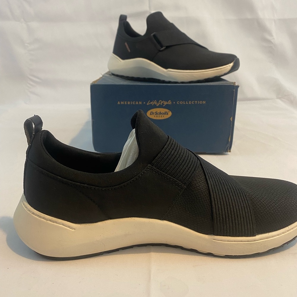 Dr Scholl’s Hold Out Black Reptile Slip On Sneaker size 7.5 NWOT - Picture 11 of 16